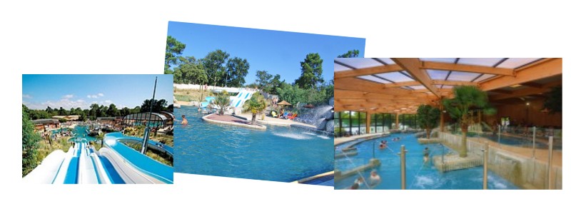 Espace aquatique du camping Le palace à Soulac-sur-mer